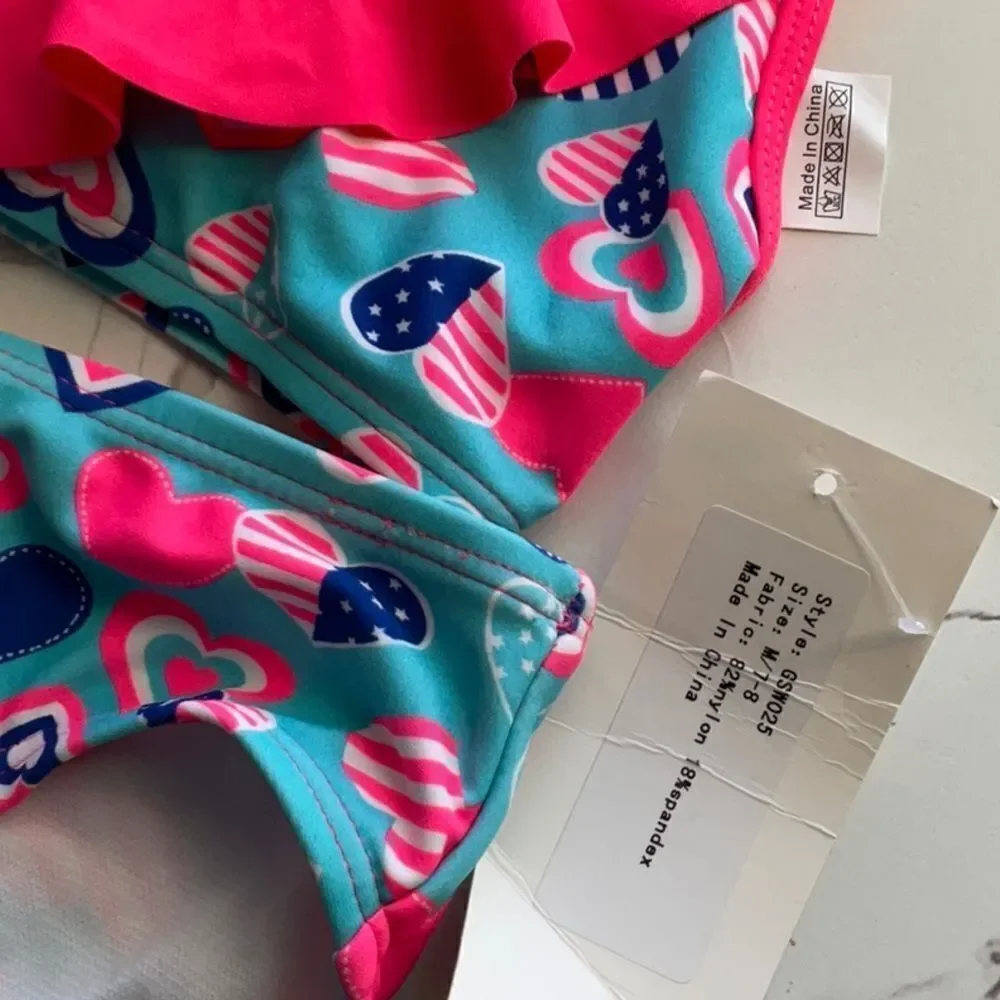 Take 50% OFF- Firpearl Baby Girl 2piece Swimwear, Size-M(7-8)